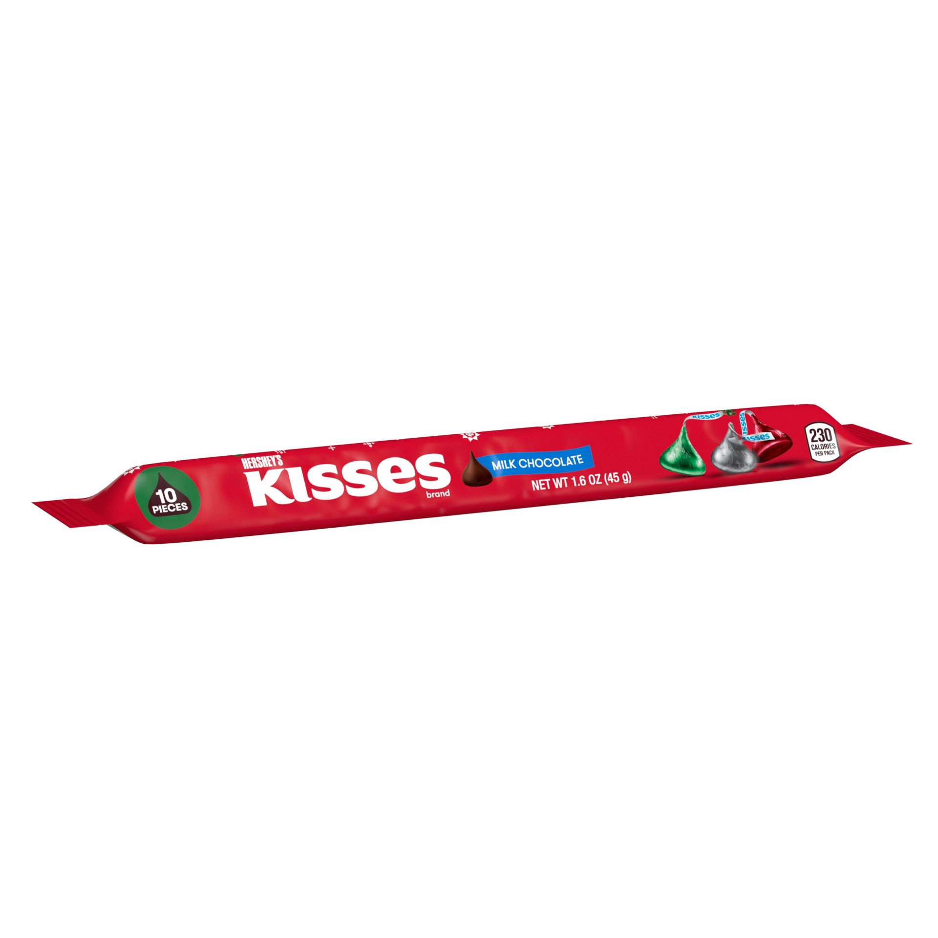 slide 1 of 4, Hershey's Christmas Kisses Milk Chocolate Sleeve, 1.6 oz