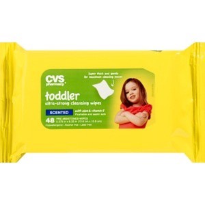 slide 1 of 1, CVS Health Toddler Scented Ultra-Strong Cleansing Wipes 1 Pack, 48 ct