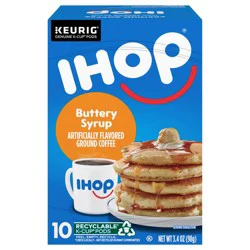 IHOP Buttery Syrup Flavored Keurig K-Cup Coffee Pods, 10 ct