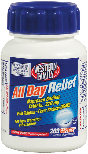 slide 1 of 1, Western Family All Day Relief Ez Open Cap, 1 ct