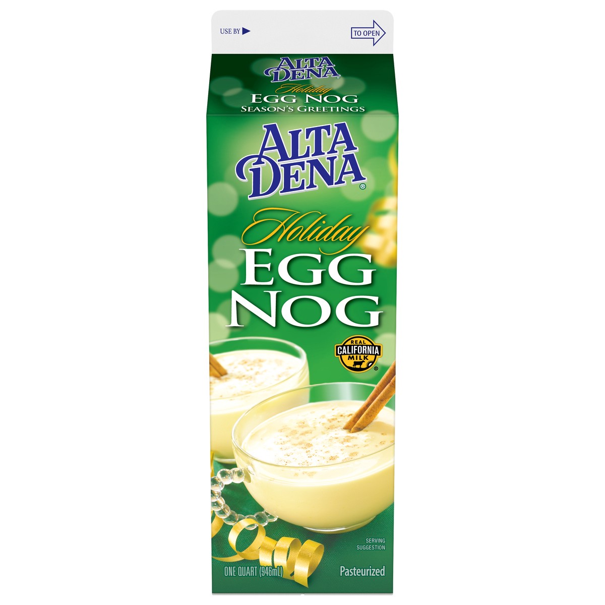 slide 1 of 5, Alta Dena Holiday Eggnog Quart, 1 qt