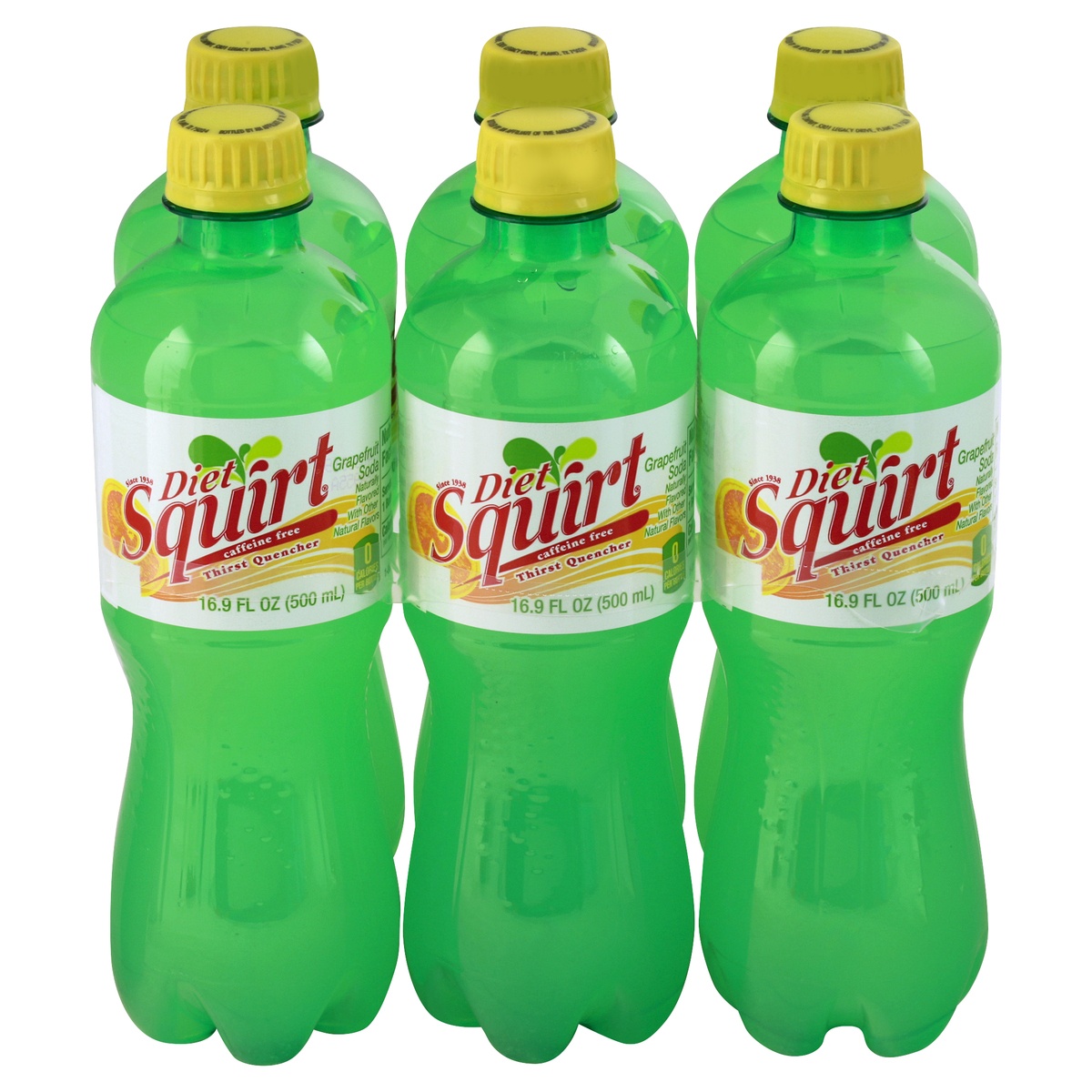 slide 1 of 25, Squirt Zero Sugar Grapefruit Soda bottles, 6 ct