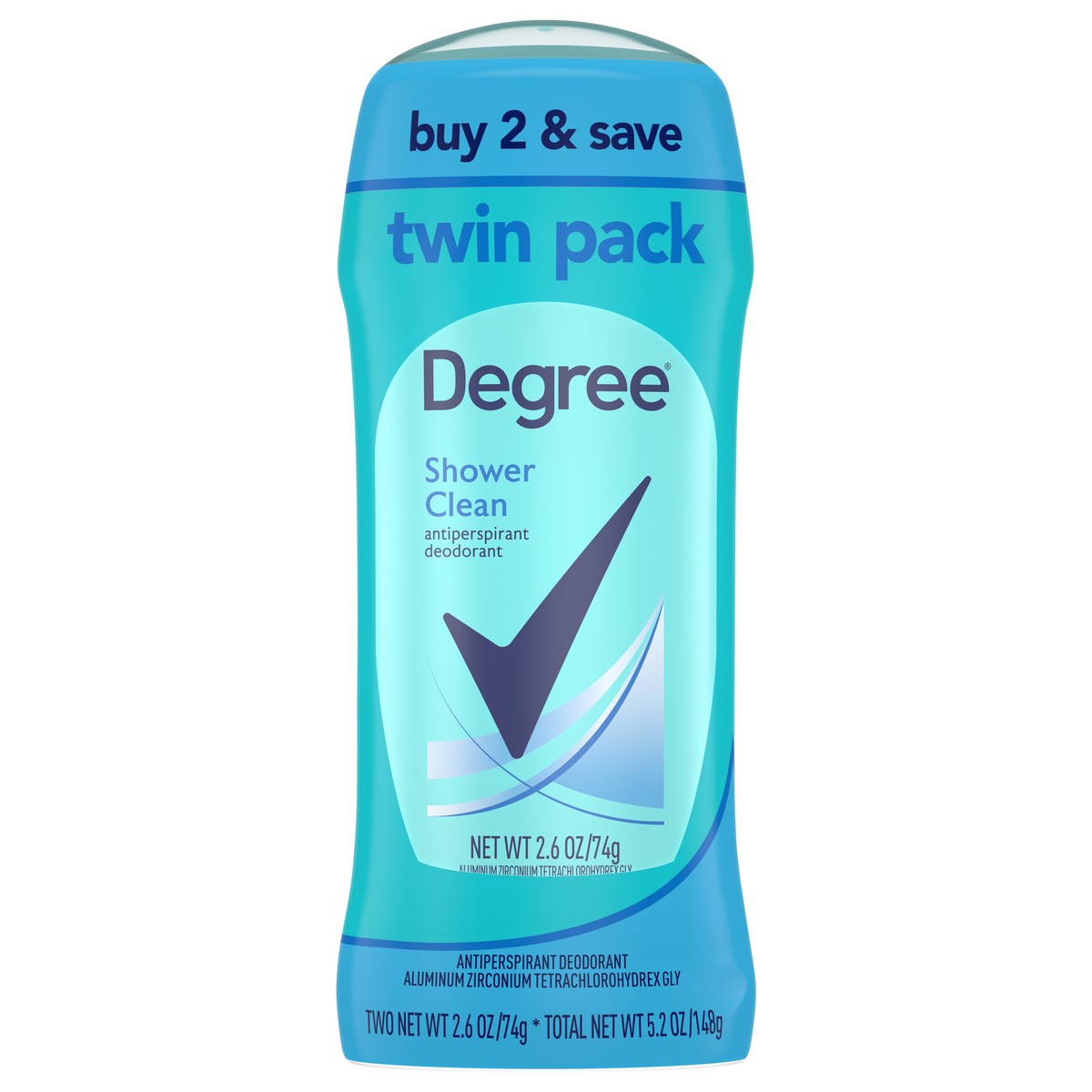 slide 1 of 11, Degree Antiperspirant Deodorant Shower Clean, 2.6 oz, 2 Count , 2.6 oz