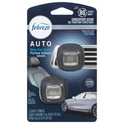 Febreze New Car Scent Air Freshener Auto Vent Clips 2 ea