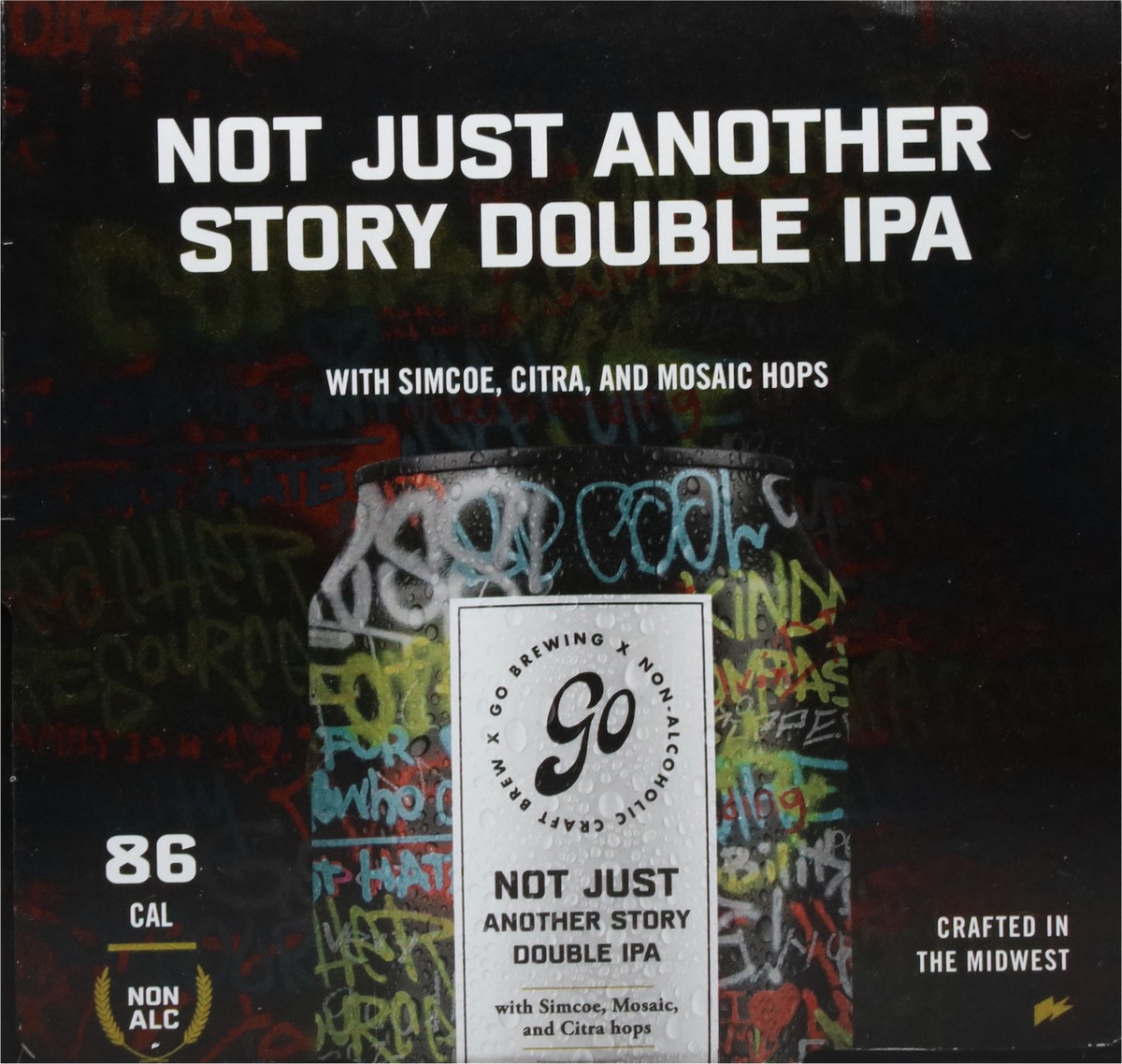 slide 12 of 12, Go Brewing Double IPA Non-Alcoholic Not Just Another Story Beer 12 fl oz, 12 fl oz