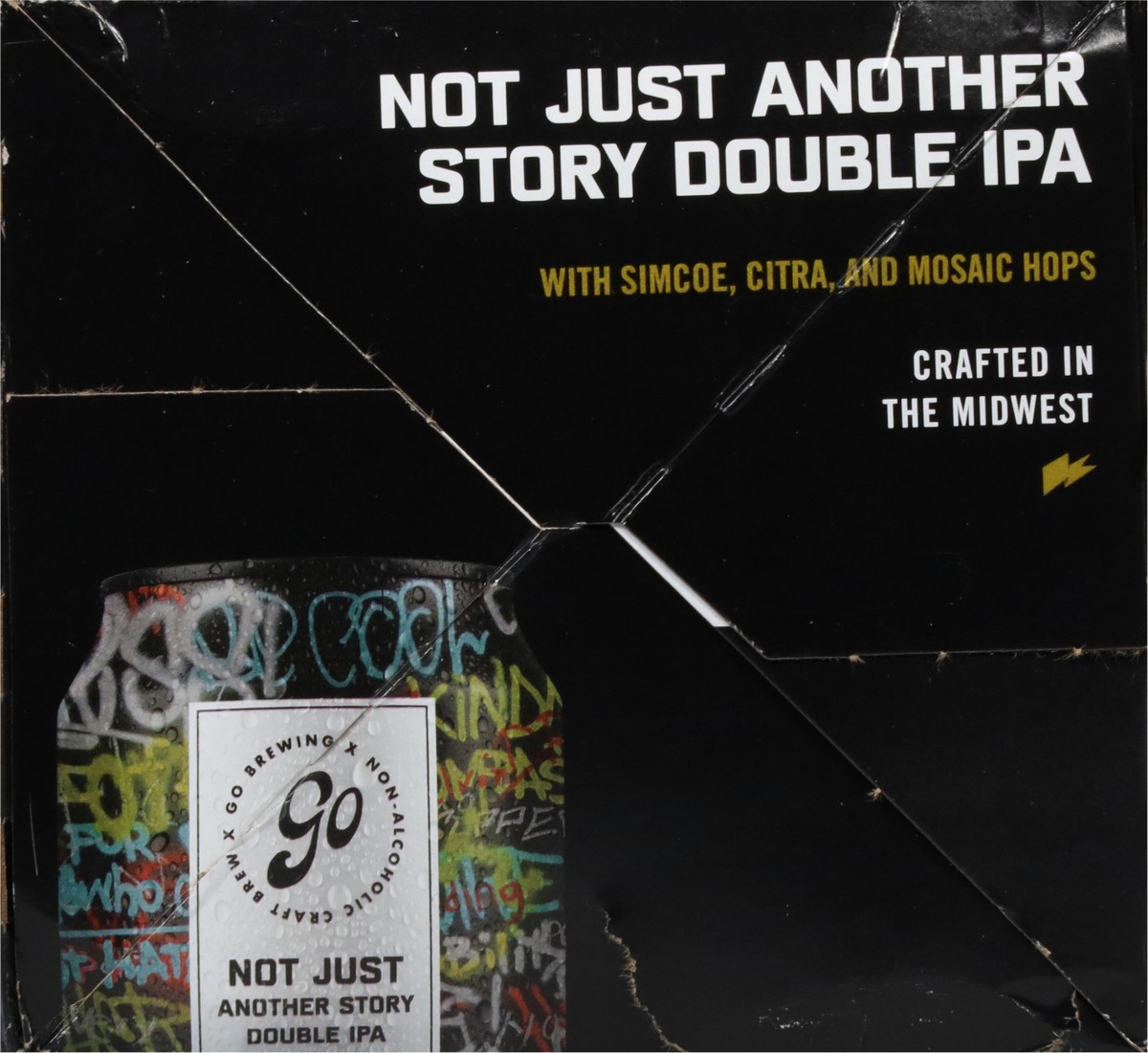 slide 2 of 12, Go Brewing Double IPA Non-Alcoholic Not Just Another Story Beer 12 fl oz, 12 fl oz