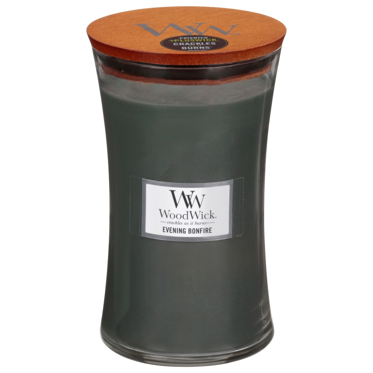 slide 1 of 9, WoodWick Yankee Candle Woodwick Candle, Evening Bonfire, 22 oz