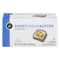 Publix Unsalted Sweet Cream Butter - 16 oz
