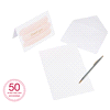 slide 3 of 13, American Greetings Pink Gold and Pink Brush Thank-You Cards and White Envelopes, 50 ct