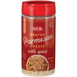H-E-B Spicy Grated Parmesan Cheese