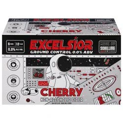 Excelsior Ground Control Non-Alcoholic Cherry Cider - 6 ct