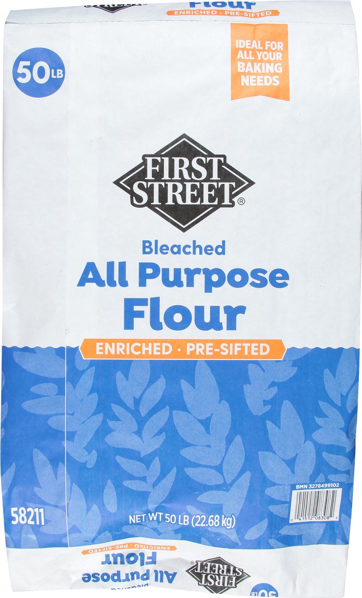 slide 6 of 13, First Street All Purpose Flour, 50 lb