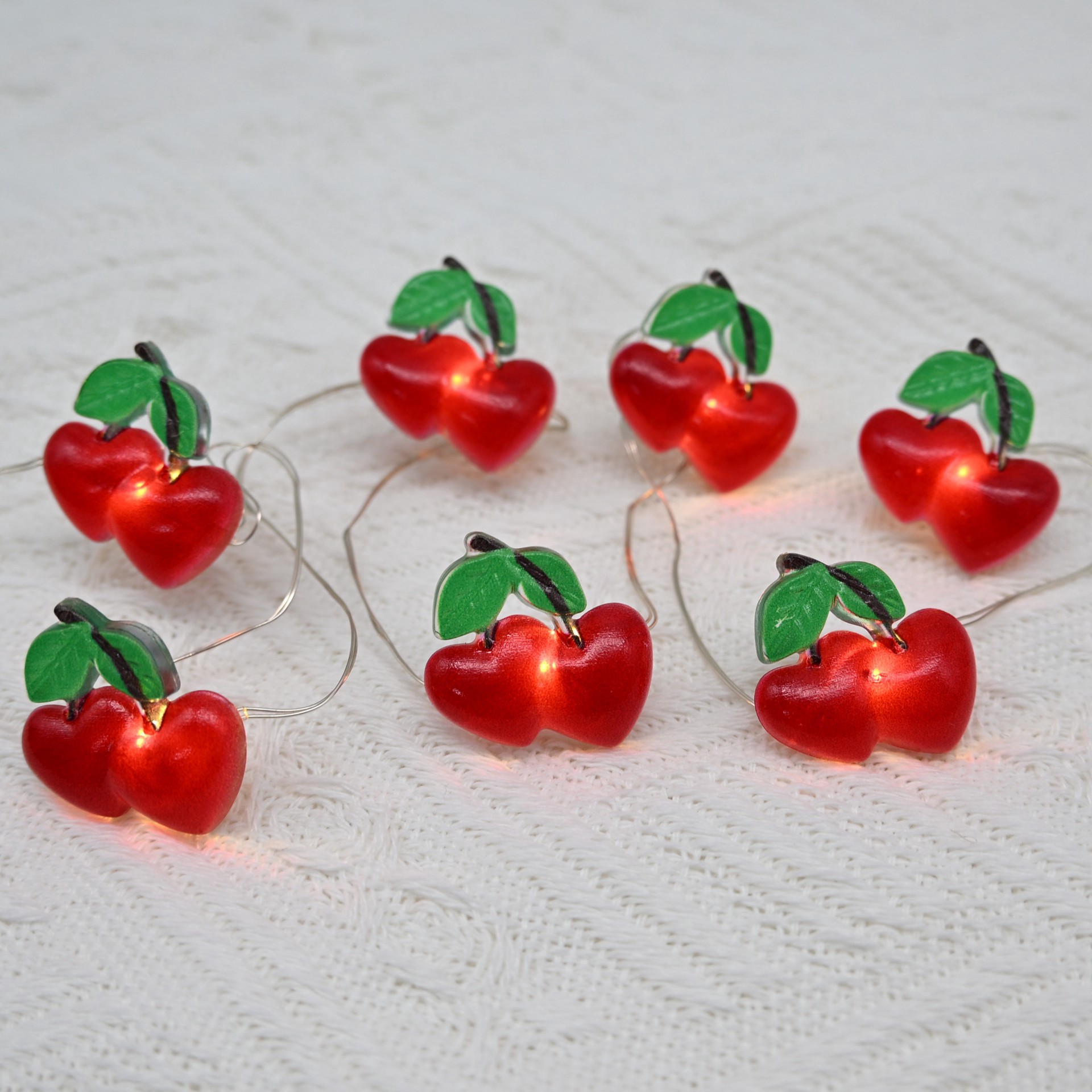 slide 3 of 4, 5.5ft. Cherry Icon Led String Lights By Celebrate It, 5.5 ft