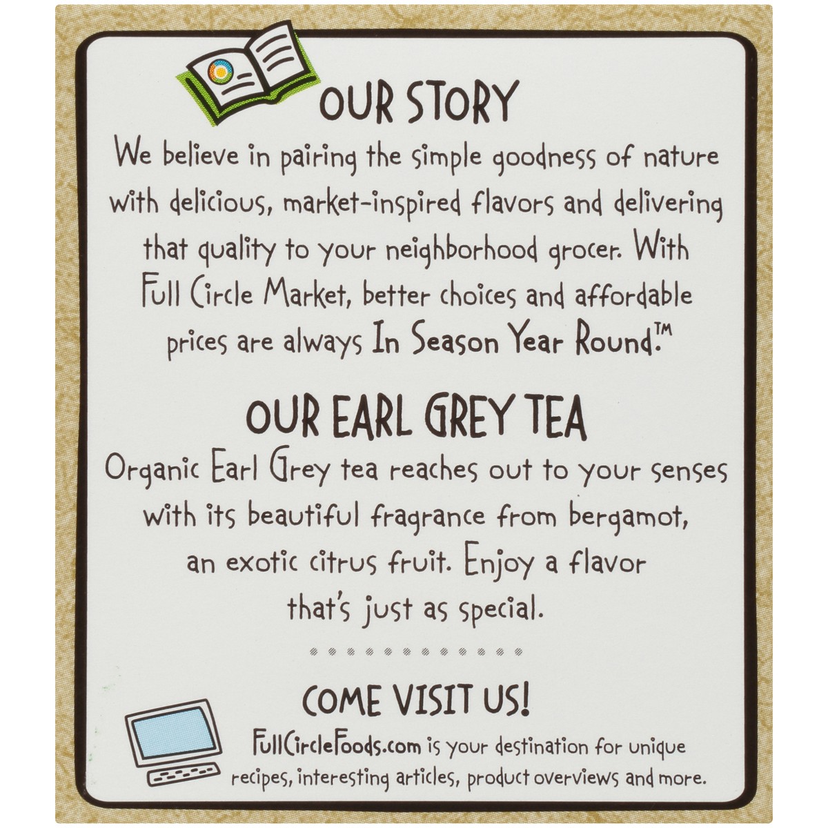 slide 15 of 15, Full Circle Market Earl Grey Black Tea - 1.41 oz, 20 ct