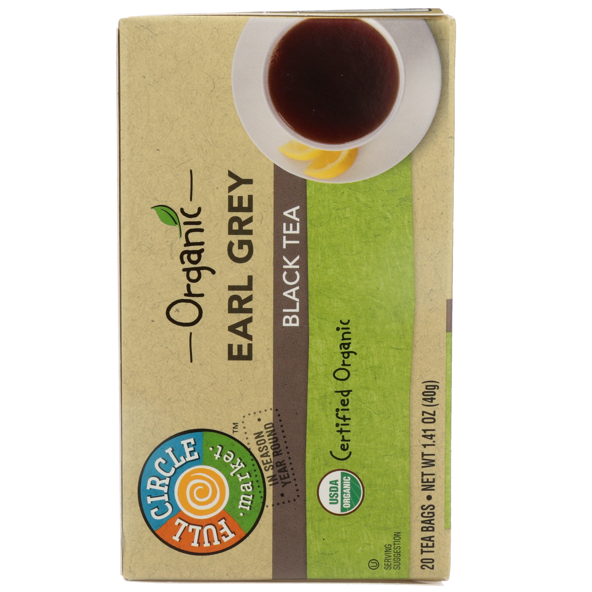 slide 6 of 6, Full Circle Market Organic Earl Grey Black Tea, 20 ct