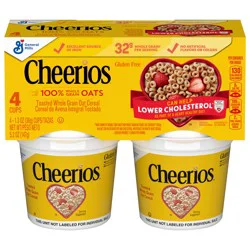 Big G Cereal Original Cheerios Gluten Free Cereal, 4PK CUP 5.2OZ
