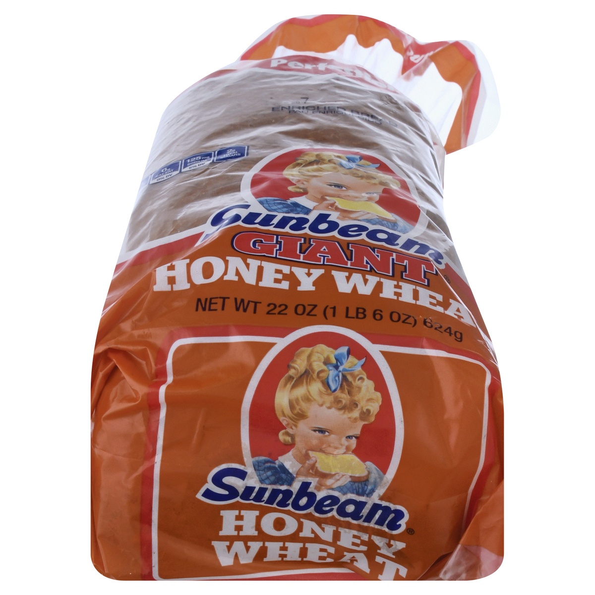 slide 1 of 1, Sunbeam Giant Honey Wheat Bread, 24 oz