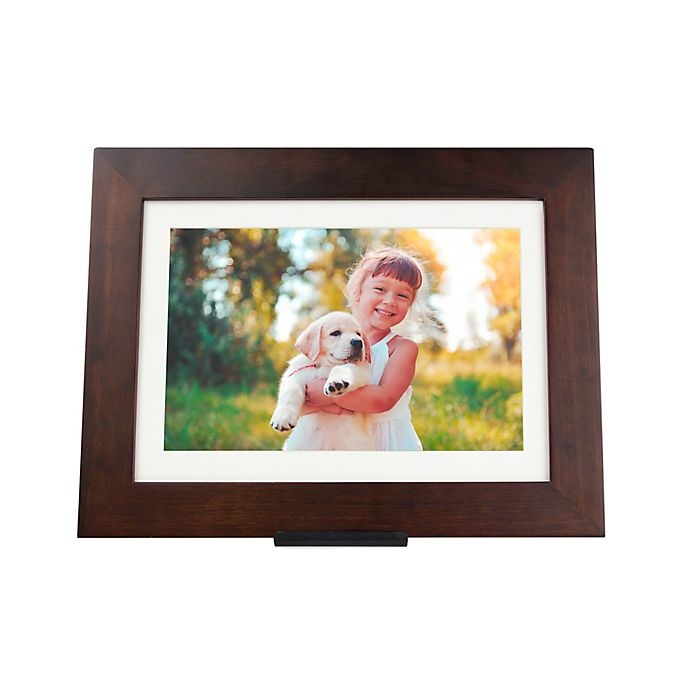 slide 8 of 11, Brookstone PhotoShare Friends and Family Large Smart Frame - Espresso, 1 ct