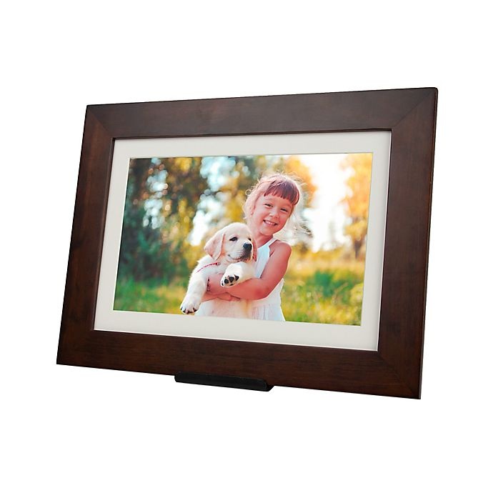 slide 9 of 11, Brookstone PhotoShare Friends and Family Large Smart Frame - Espresso, 1 ct
