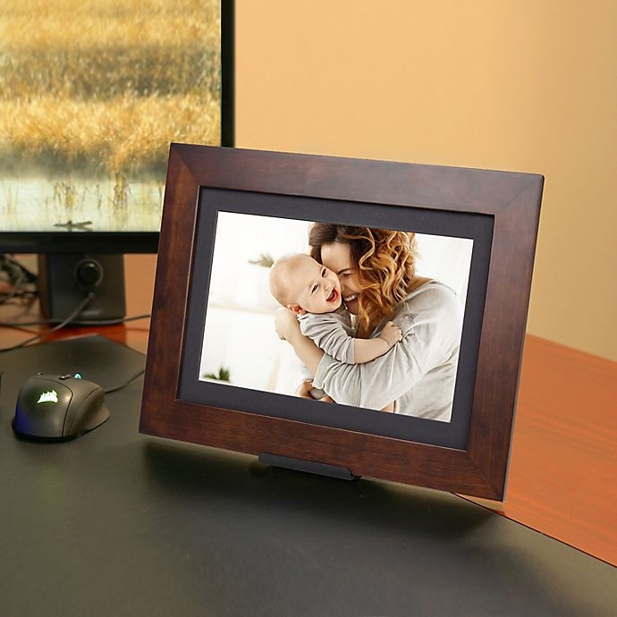 slide 11 of 11, Brookstone PhotoShare Friends and Family Large Smart Frame - Espresso, 1 ct