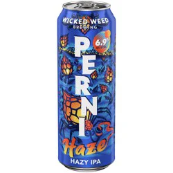 Wicked Weed Brewing Perni Haze Hazy IPA Craft Beer 19.2 fl oz