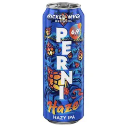 Wicked Weed Brewing Hazy IPA Perni Beer 19.2 fl oz
