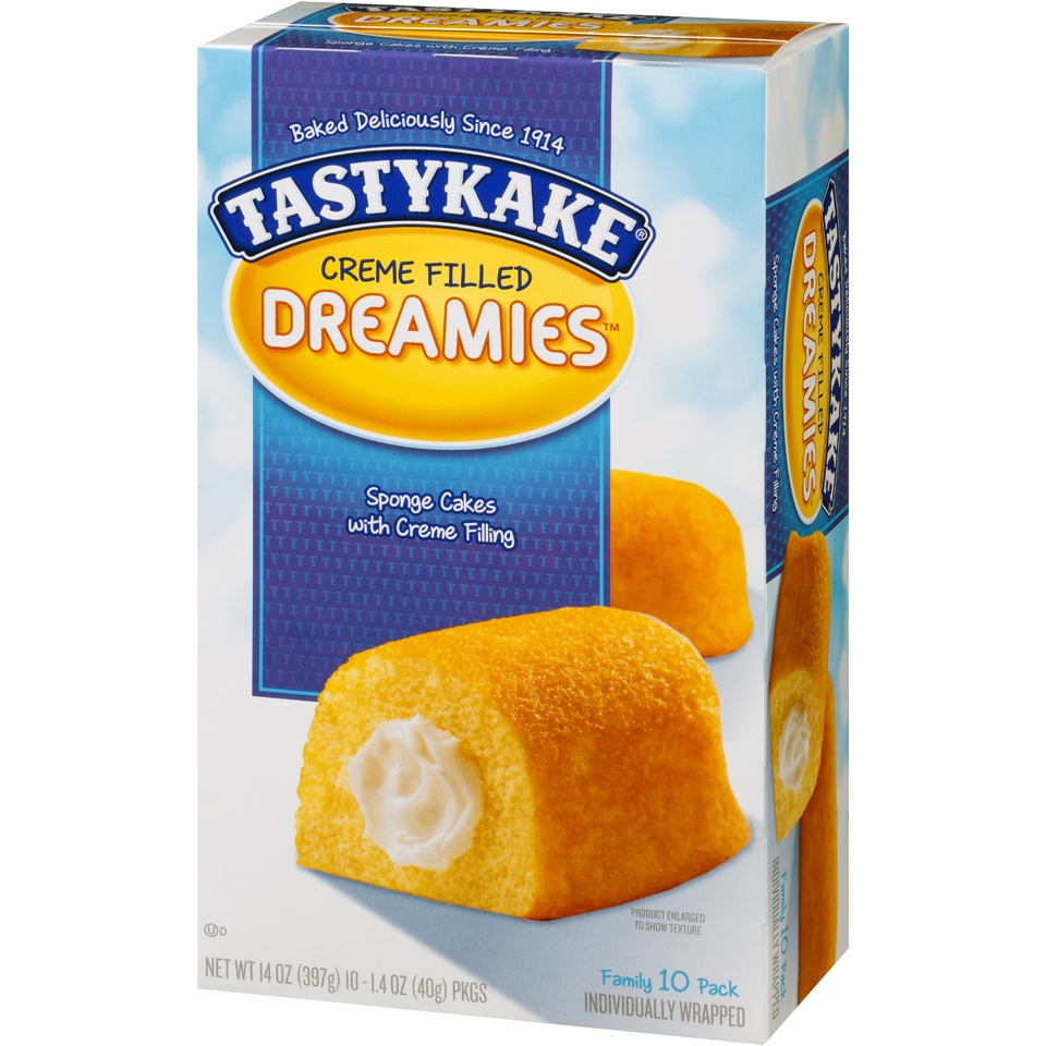 slide 3 of 8, Tastykake Creme Filled Dreamies, 10 ct; 1.4 oz