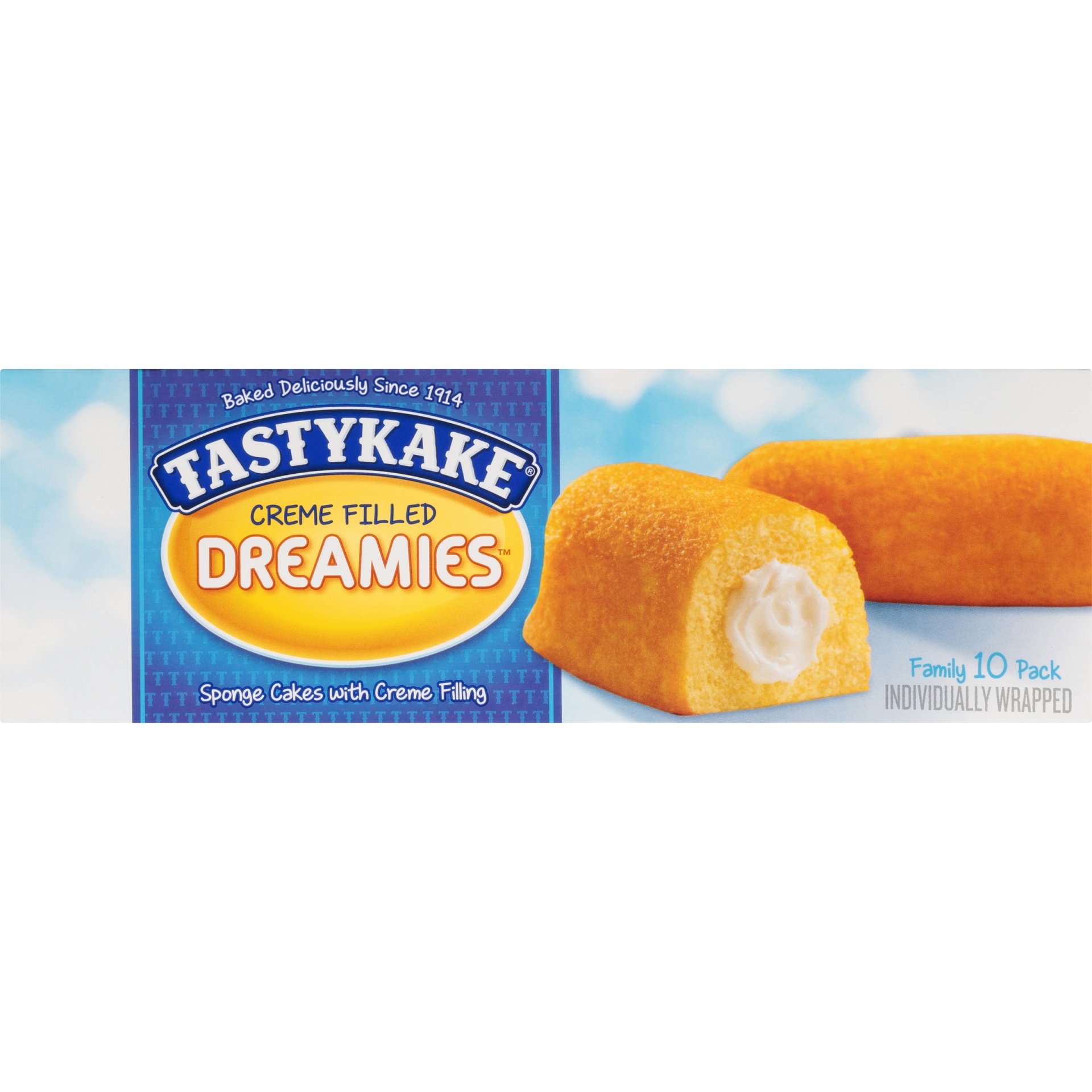 slide 5 of 8, Tastykake Creme Filled Dreamies, 10 ct; 1.4 oz