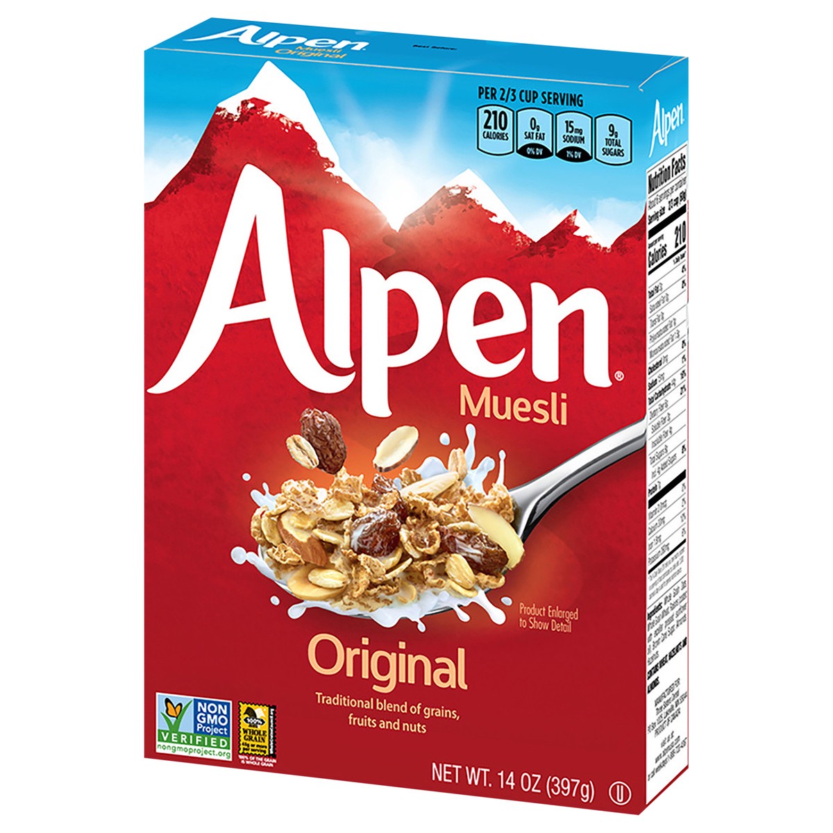 slide 13 of 13, Alpen Muesli Original, 14 oz