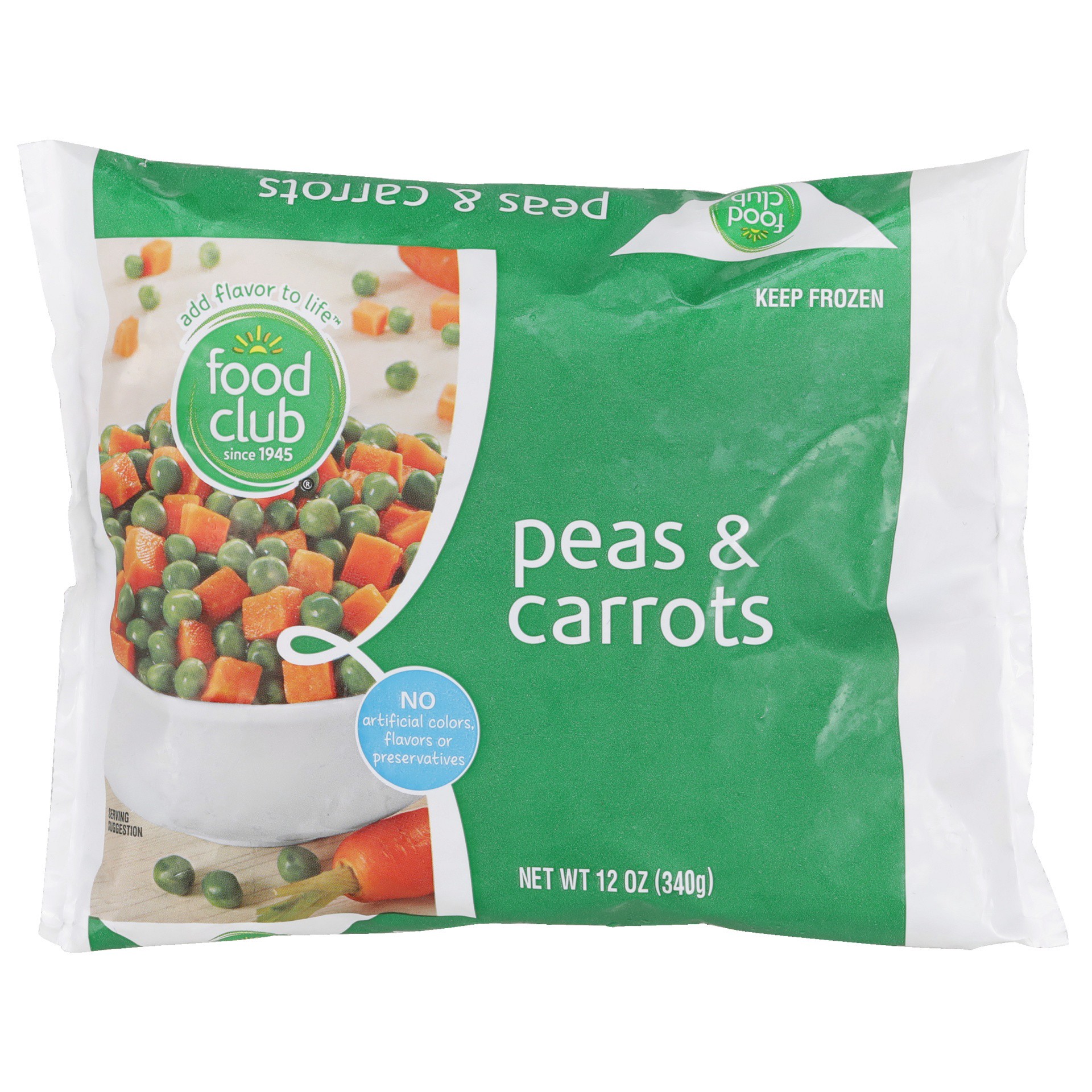 slide 1 of 6, Food Club Peas & Carrots, 12 oz