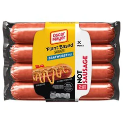 Oscar Mayer Plant-Based NotSausage, Bratwurst Style, 10.7 oz, 4 ct Pack