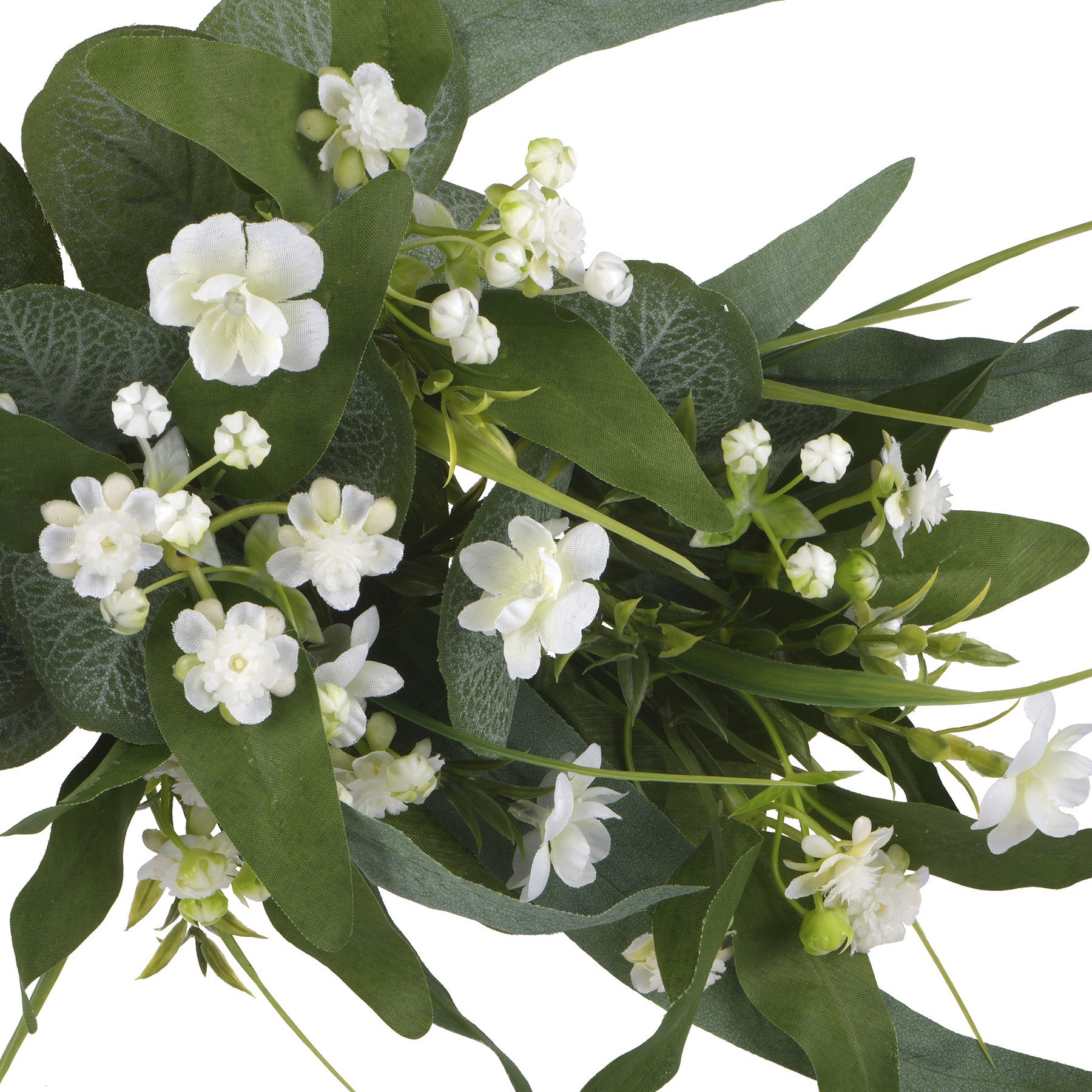 slide 2 of 2, 14" Eucalyptus & Baby's Breath Occasion Swag By Ashland, 14 in x 7 in x 5 in