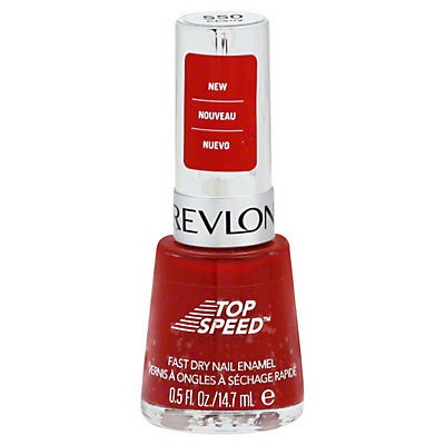 slide 1 of 1, Revlon Top Speed Fast Dry Nail Enamel Cherry, 0.5 oz