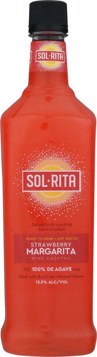 slide 6 of 9, Sol Rita Margarita Strawberry Wine Cocktail 1.5 l, 1.5 l
