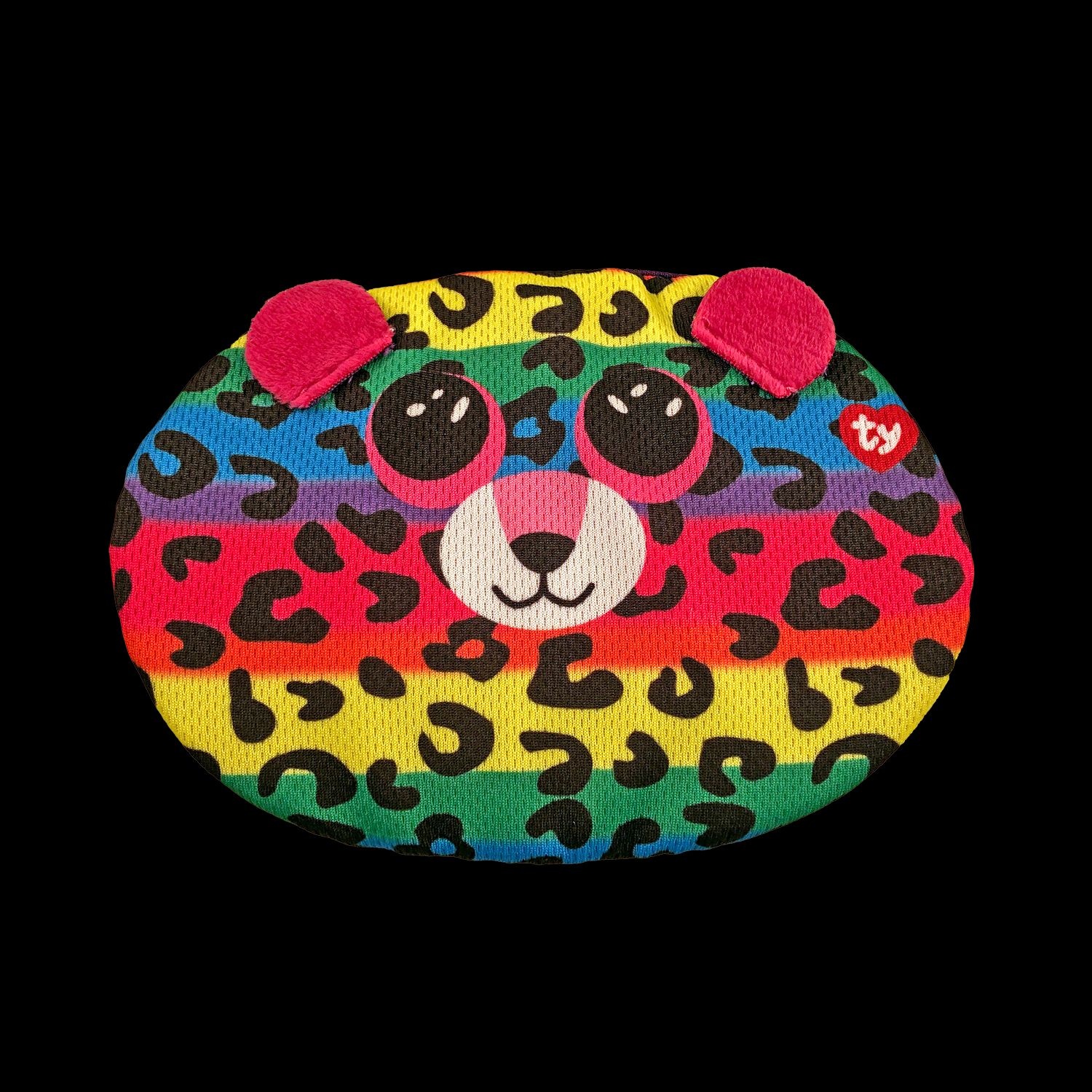 slide 1 of 1, Beanie Boo DotTY-Multicolored Leopard Protective Face Mask, 1 ct