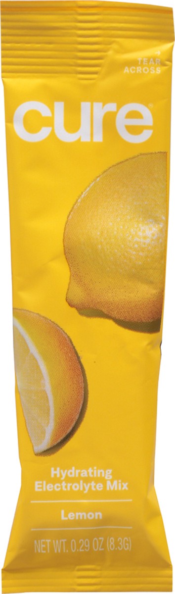 slide 4 of 13, CÜRE Hydrating Lemon Electrolyte Mix 0.29 oz, 1 ct