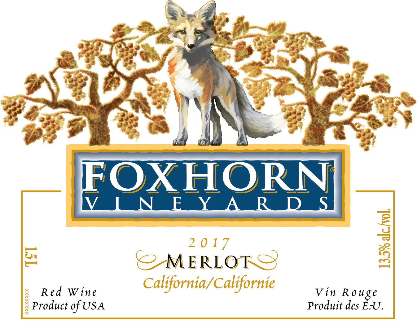 slide 2 of 3, Foxhorn Merlot, Red Wine, South Eastern Australia, 1 ct, 1.5L Bottle, 1.50 liter