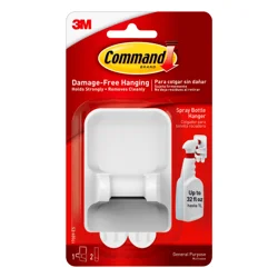 3M Command Damage-Free Hanging Spray Bottle Hanger - White