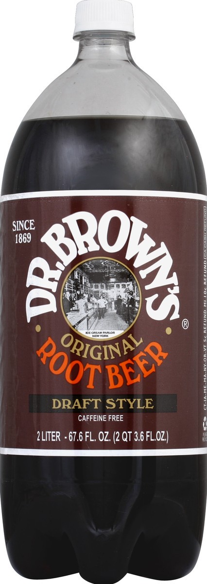 slide 4 of 4, Dr. Brown's Root Beer- 2 liter, 2 liter