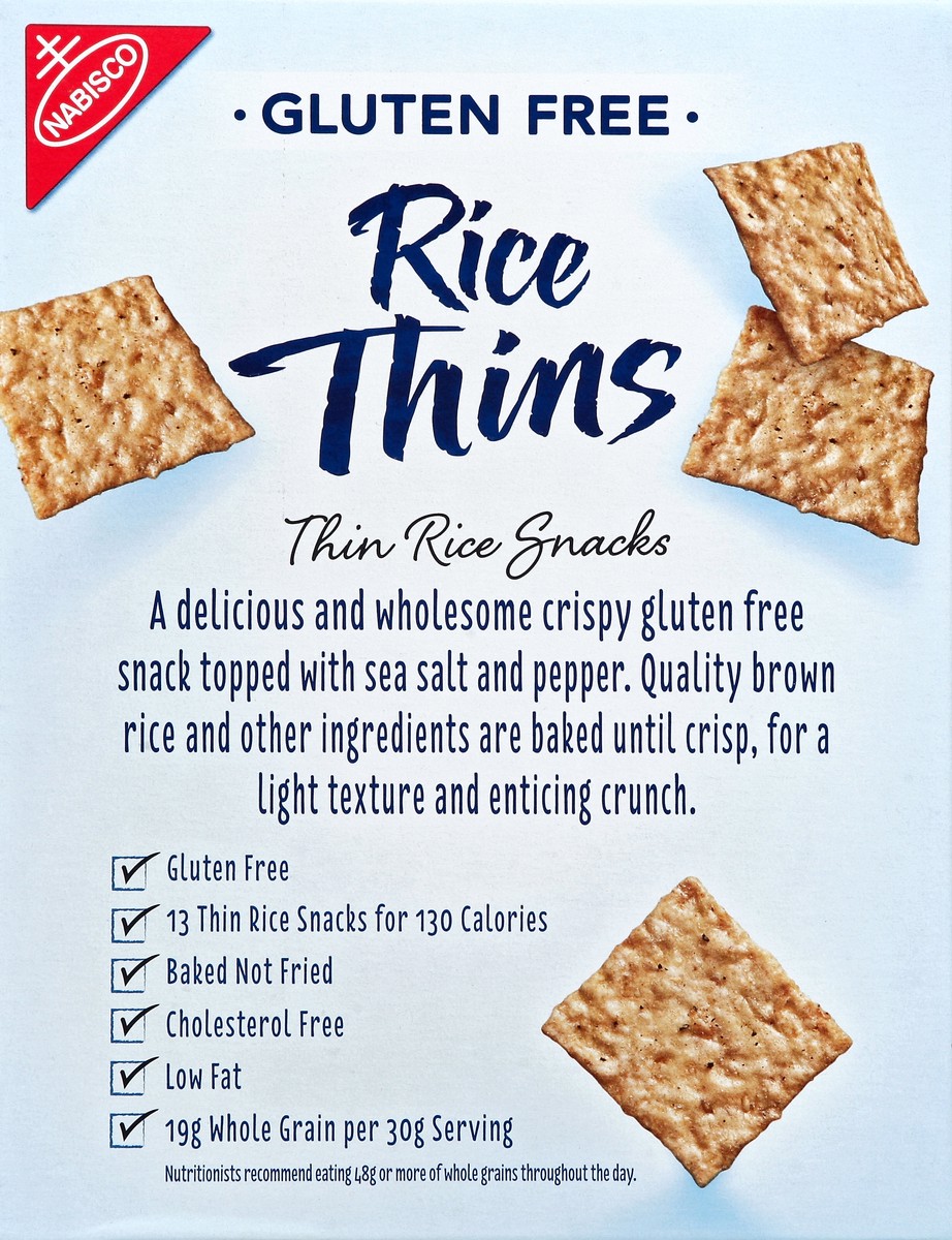 slide 3 of 8, Rice Thins Rice Snacks 3.5 oz, 3.5 oz