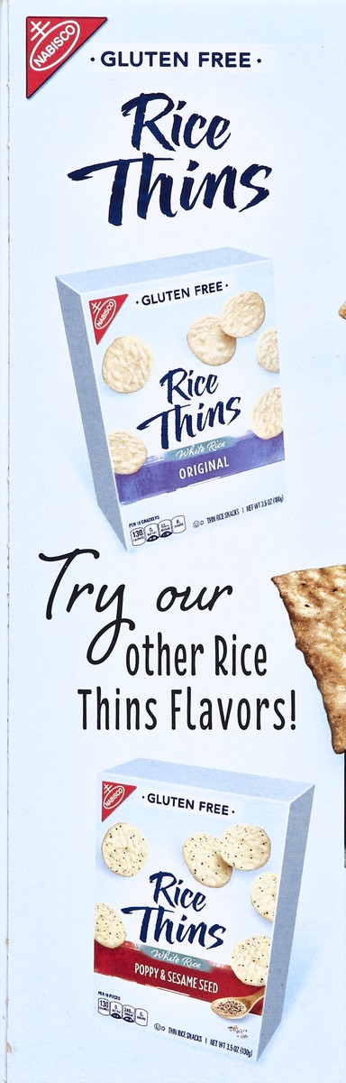 slide 4 of 8, Rice Thins Rice Snacks 3.5 oz, 3.5 oz