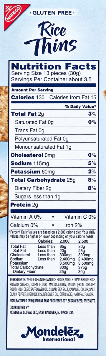 slide 8 of 8, Rice Thins Rice Snacks 3.5 oz, 3.5 oz