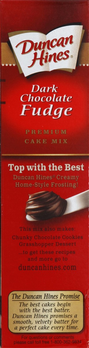 slide 5 of 6, Duncan Hines Dark Chocolate Fudge Cake Mix, 16.5 oz