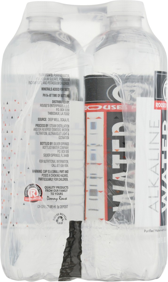 slide 3 of 9, Rouses Markets 9+ pH Alkaline Water 6 - 20 fl oz Bottles, 6 ct