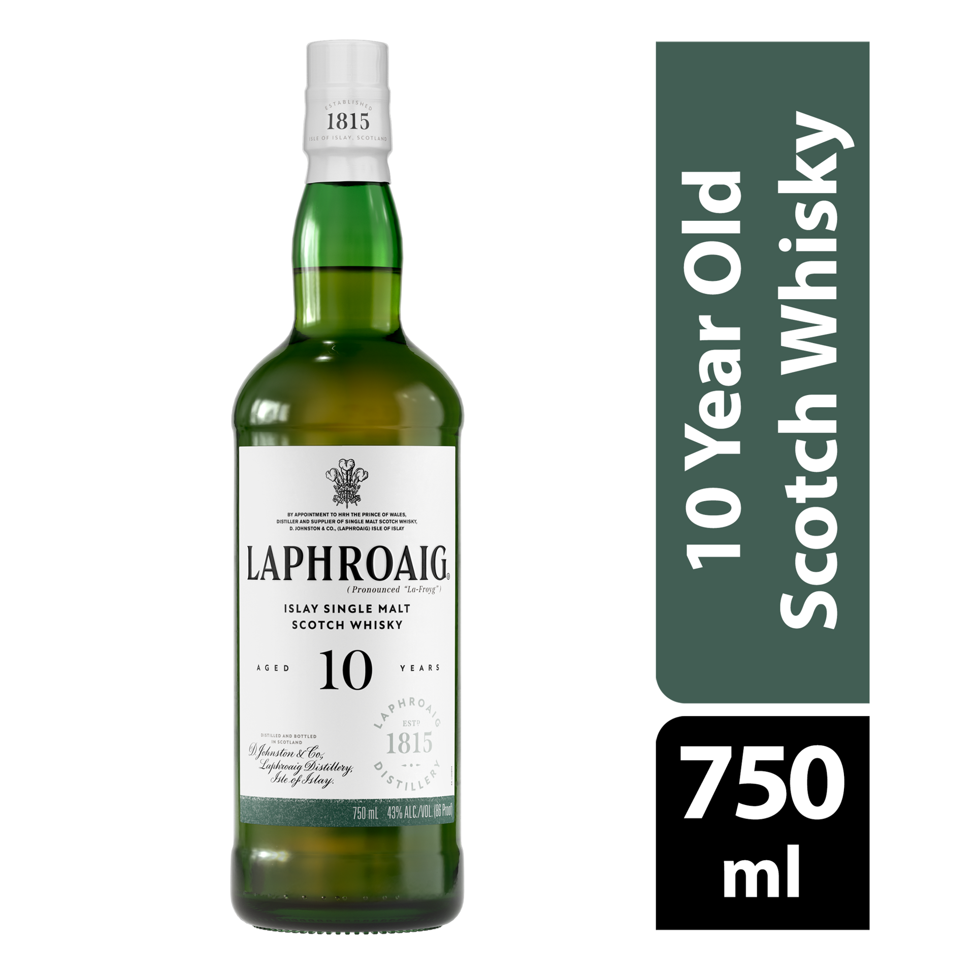 slide 1 of 18, Laphroaig 10 Year Old Islay Single Malt Scotch Whisky 750 ml, 750 ml