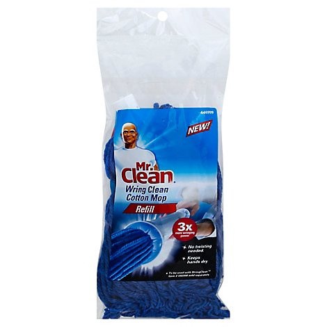 slide 1 of 1, Mr. Clean Cotton Mop Refill, 1 ct