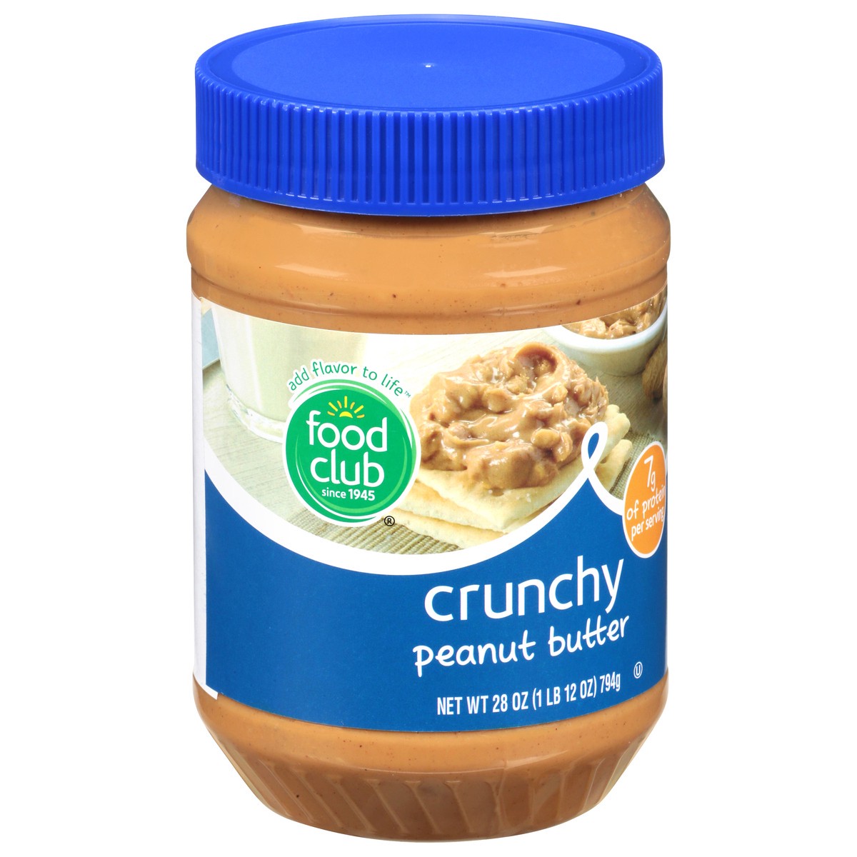 slide 2 of 11, Food Club Peanut Butter Crunchy, 28 oz