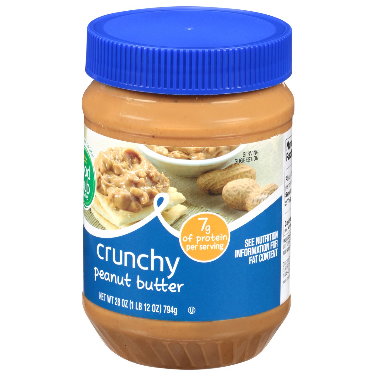 slide 3 of 11, Food Club Peanut Butter Crunchy, 28 oz