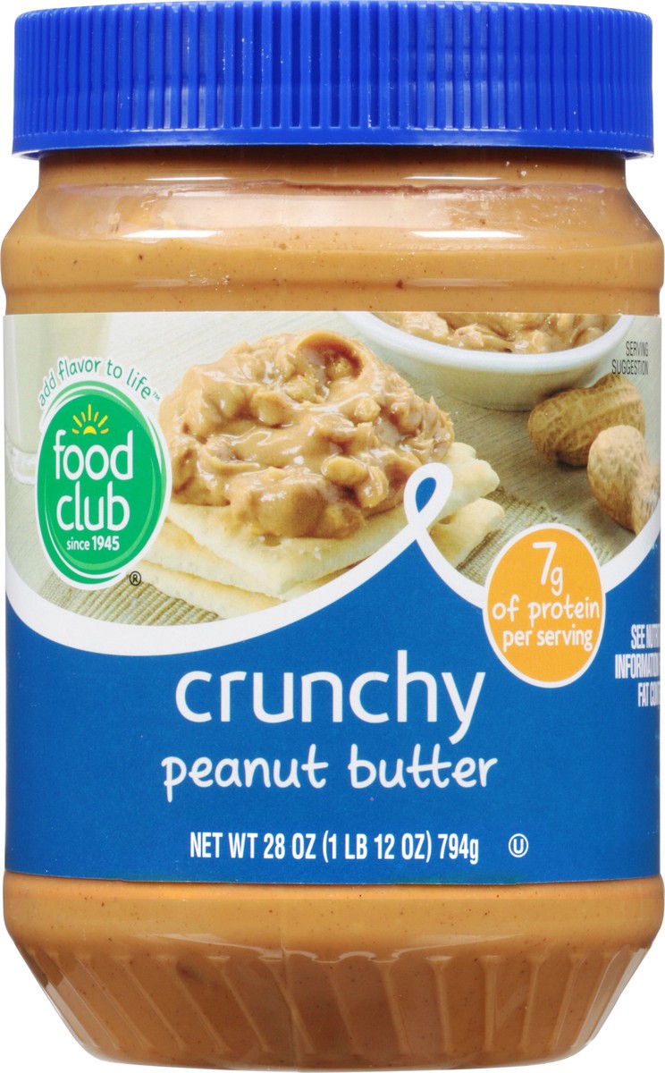 slide 9 of 11, Food Club Peanut Butter Crunchy, 28 oz