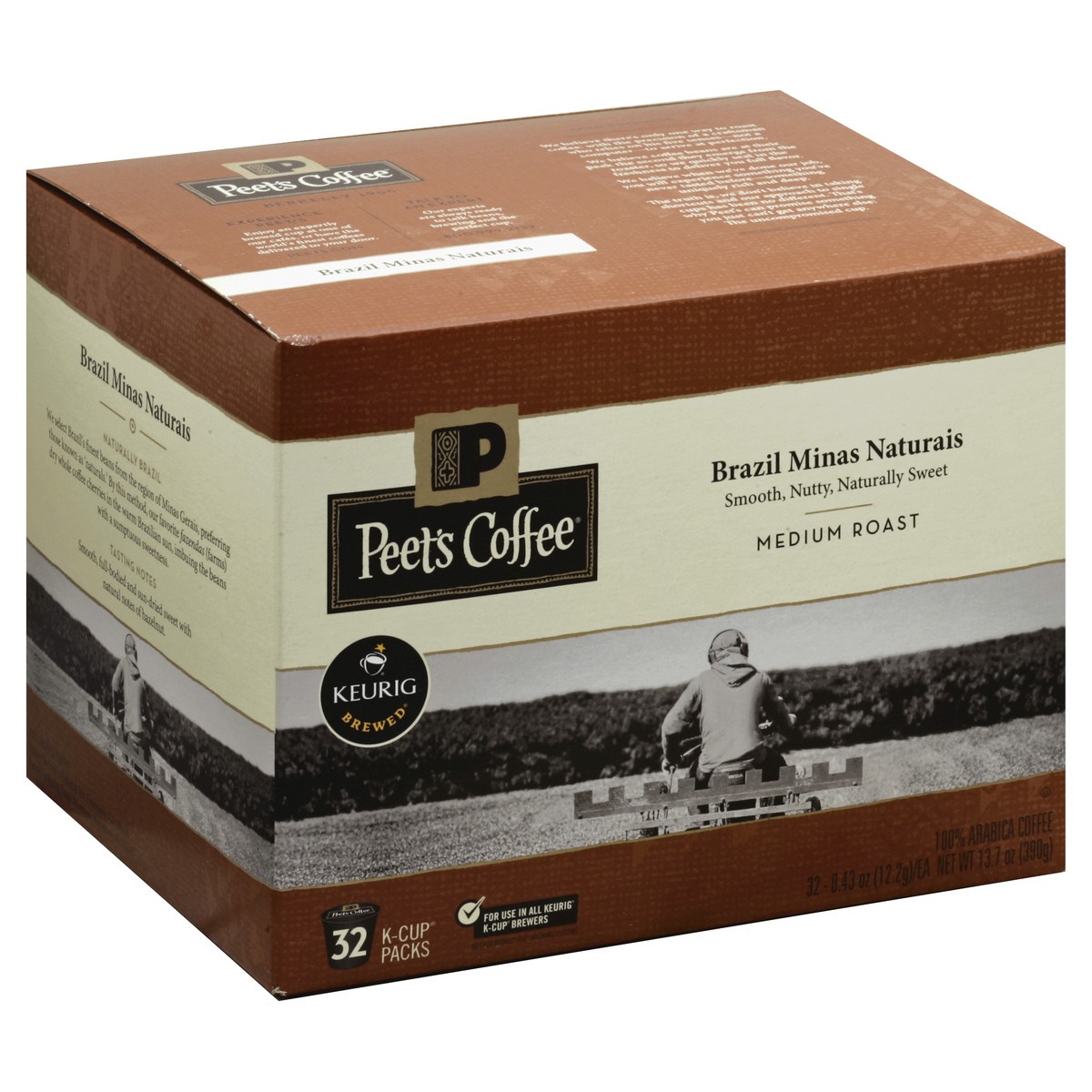 slide 5 of 5, Peet's Brazil Minas Medium Roast - Keurig K-Cup Pods, 1 ct